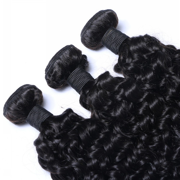 Hair Virgin Bundles with Closure Brazilian Human Kinky Curly Hair      LM032